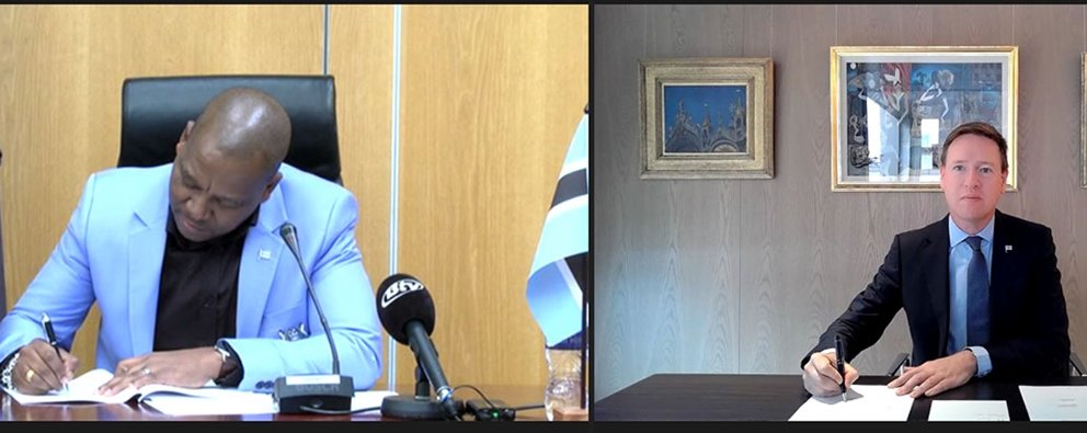 The Government of the Republic of Botswana and De Beers Group sign heads of terms for new Debswana sales agreement and mining licences