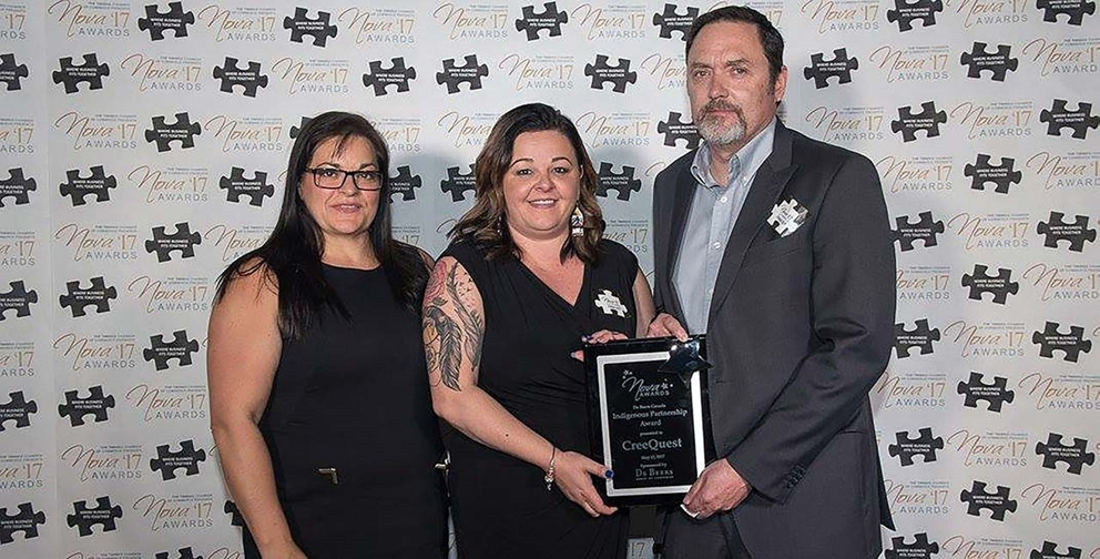 Congratulation CreeQuest on winning De Beers Indigenous Partnership Award