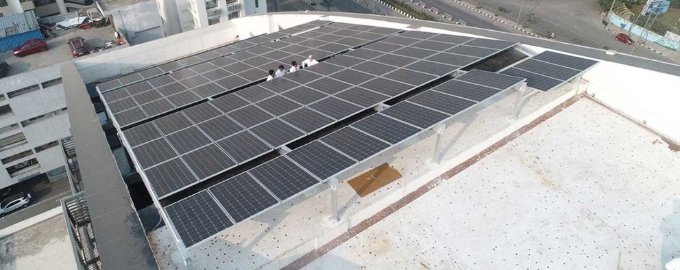 Iidgr Surat lab installs solar roof