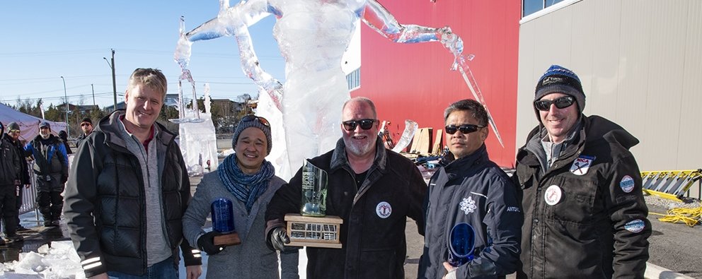 DE BEERS INSPIRED ICE FIRST PLACE CARVING EARNS RECORD SCORE