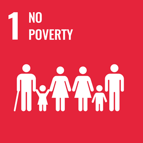 UN Sustainable Development Goal icon for No Poverty